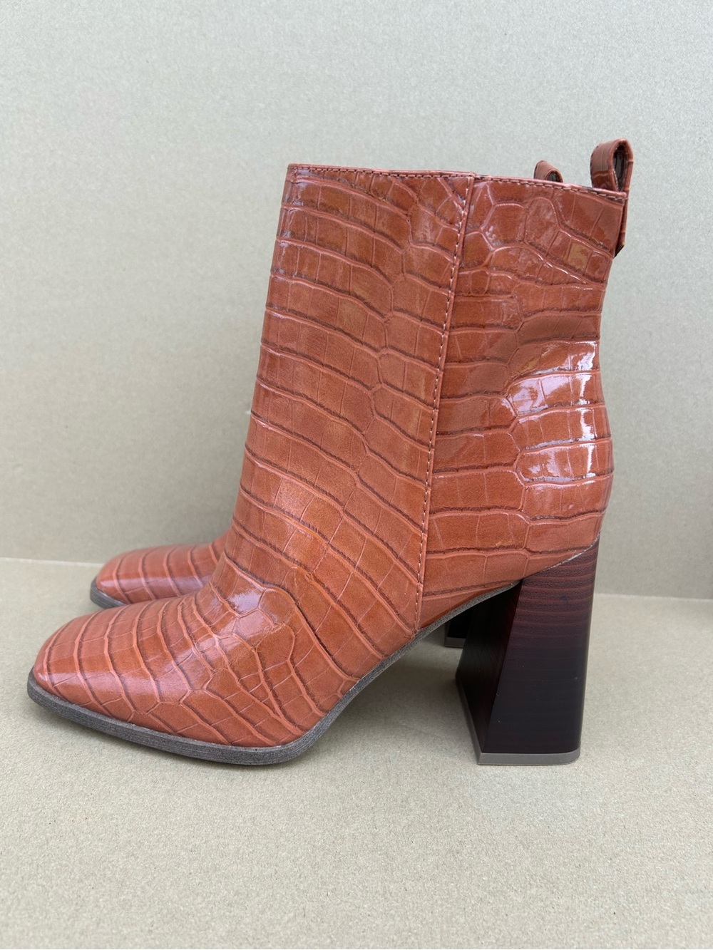 Sam Edelman Circus Woman's Pascha Brown Heel Ankle Boots size 7 Block Heel